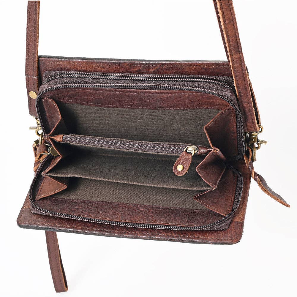LS Western - ADBGM169 Organiser Genuine Western Leather Women Bag Jacey - ADBGM169AI