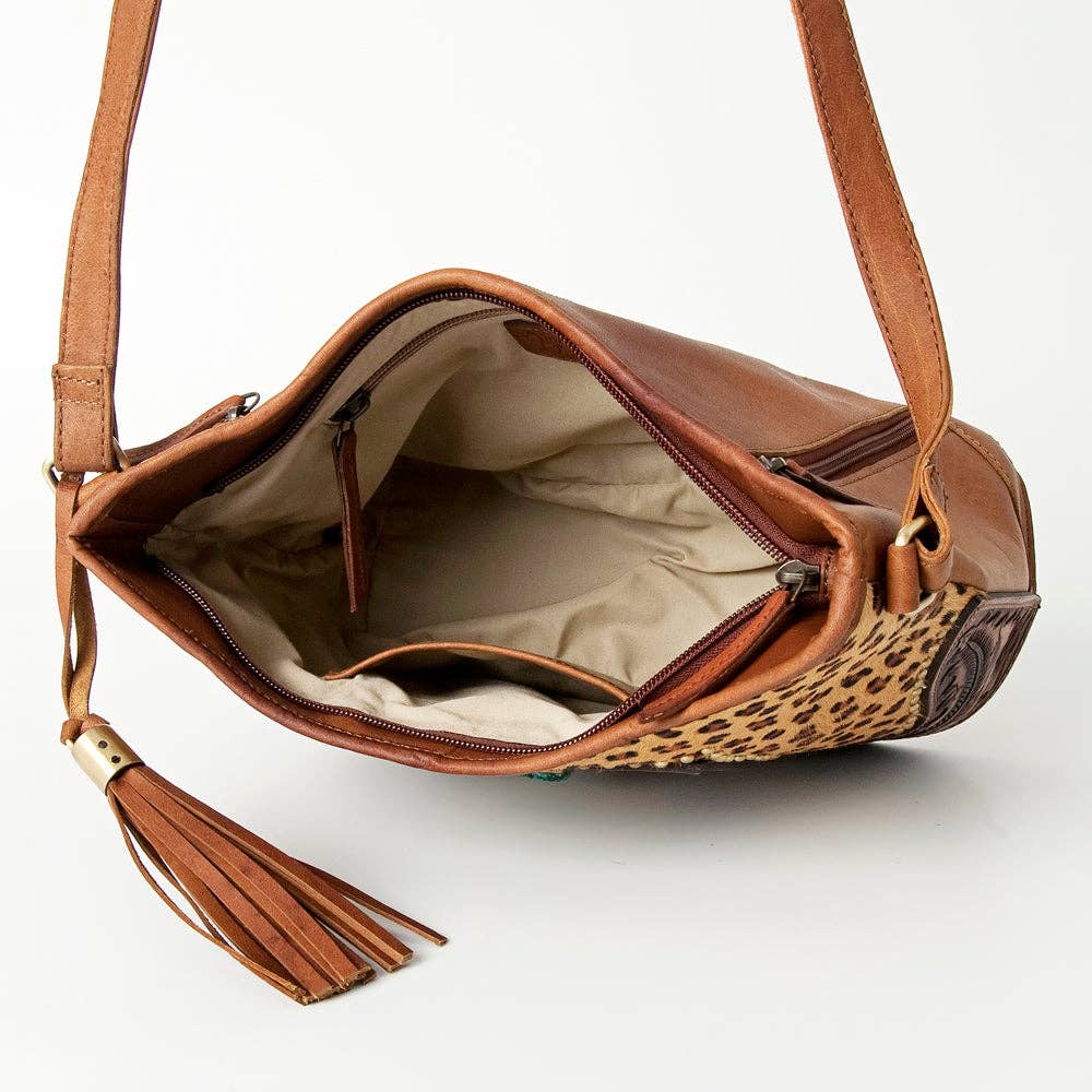 LS Western - ADBGI167 Messenger Genuine Western Leather Women Bag - ADBGI167C