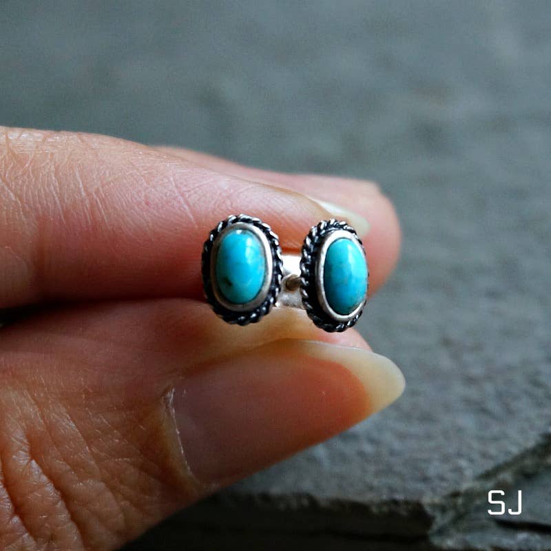 Sowell Jewelry - Fala Turquoise Stud Earrings