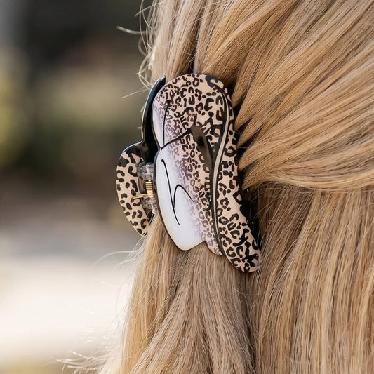 Floral Western Cowboy Hat Hair Claw Set - ASSORTED