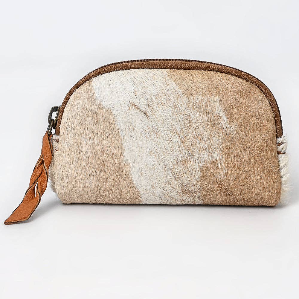 LS Western - ADBG444 Coin Purse Hair On Genuine Western Leather Women Bag - ADBG444BKW