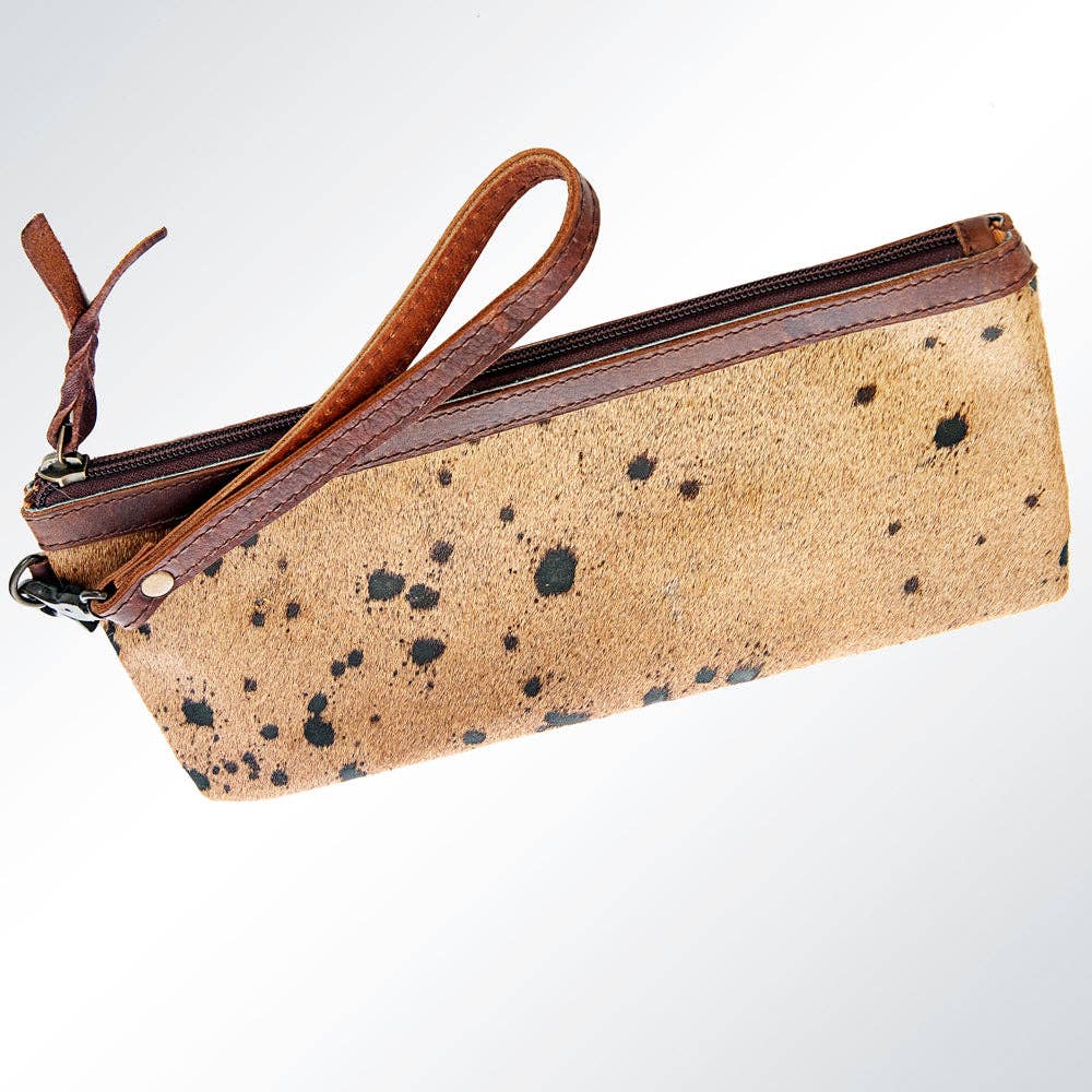 LS Western - ADBG344 American Darling Hair-On Cowhide Wristlet Bag - ADBG344ACGO