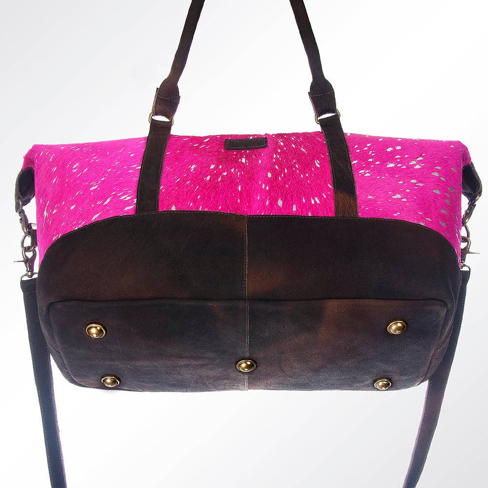 LS Western - LC-ADBGZ274 Duffel Genuine Western Leather Women Bag - ADBGZ274