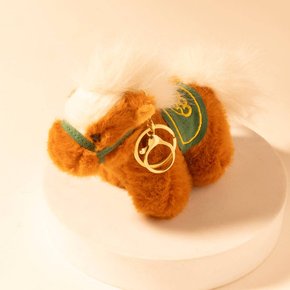 Myra Bag - Western Whimsy Horse Bag Charm in Brown - Brown