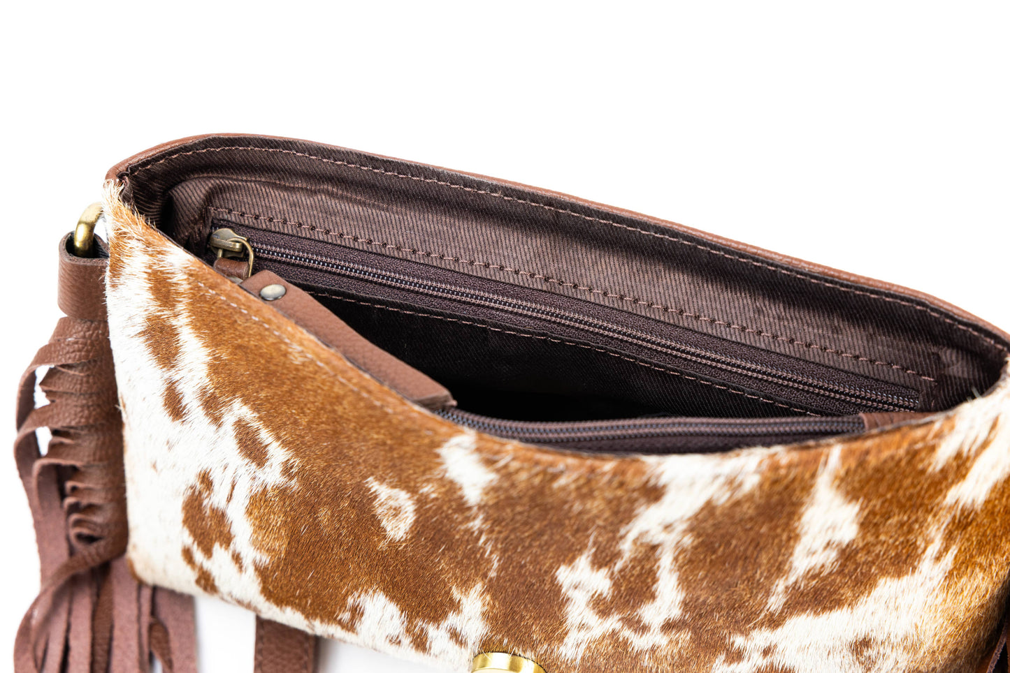 Leather Impressions Inc - Brown Western Shoulder Bag with Butterfly ABHB 18-25203