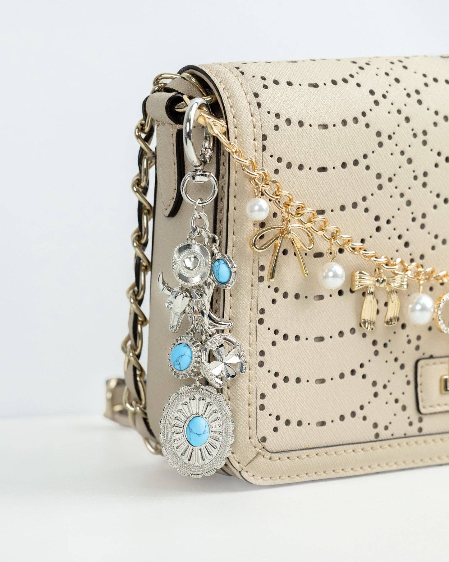 Sessori - Western Turquoise Concho Bag Charm