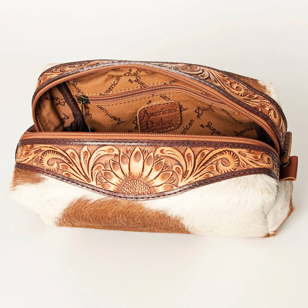 American  Darling Toiletry Genuine Western Leather Women Bag - ADBG994