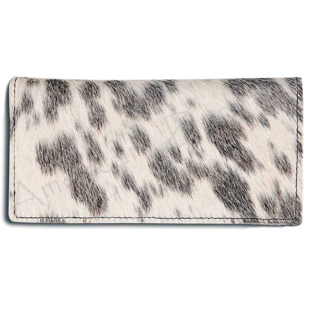 LS Western - ADBG258 American Darling Wallet Bag - Handcrafted Hair-On Cowhide & Genuine Leather Western Wallet - ADBG258TRQ