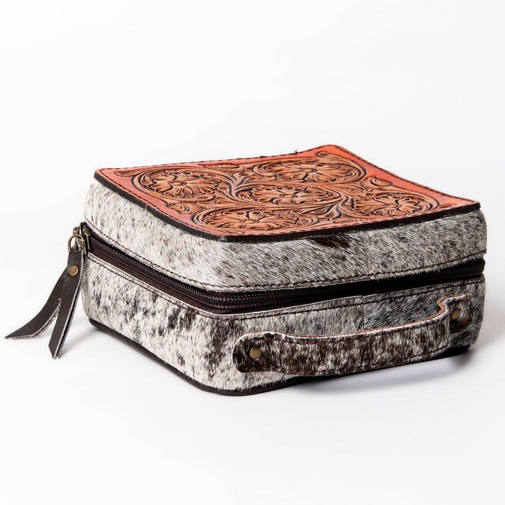 LS Western - LC-ADBGA311 Jewelry Case Genuine Western Leather Women Bag - ADBGA311C