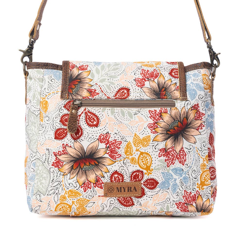 Myra Bag - Oakline Cotton & Leather Shoulder Bag in Powder Brown - Powder Brown