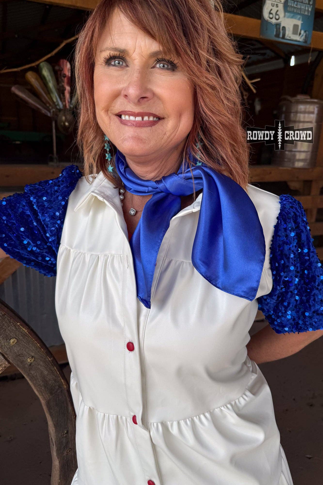 Rowdy Crowd Clothing - SMALL Wynonna Wild Rags - Red