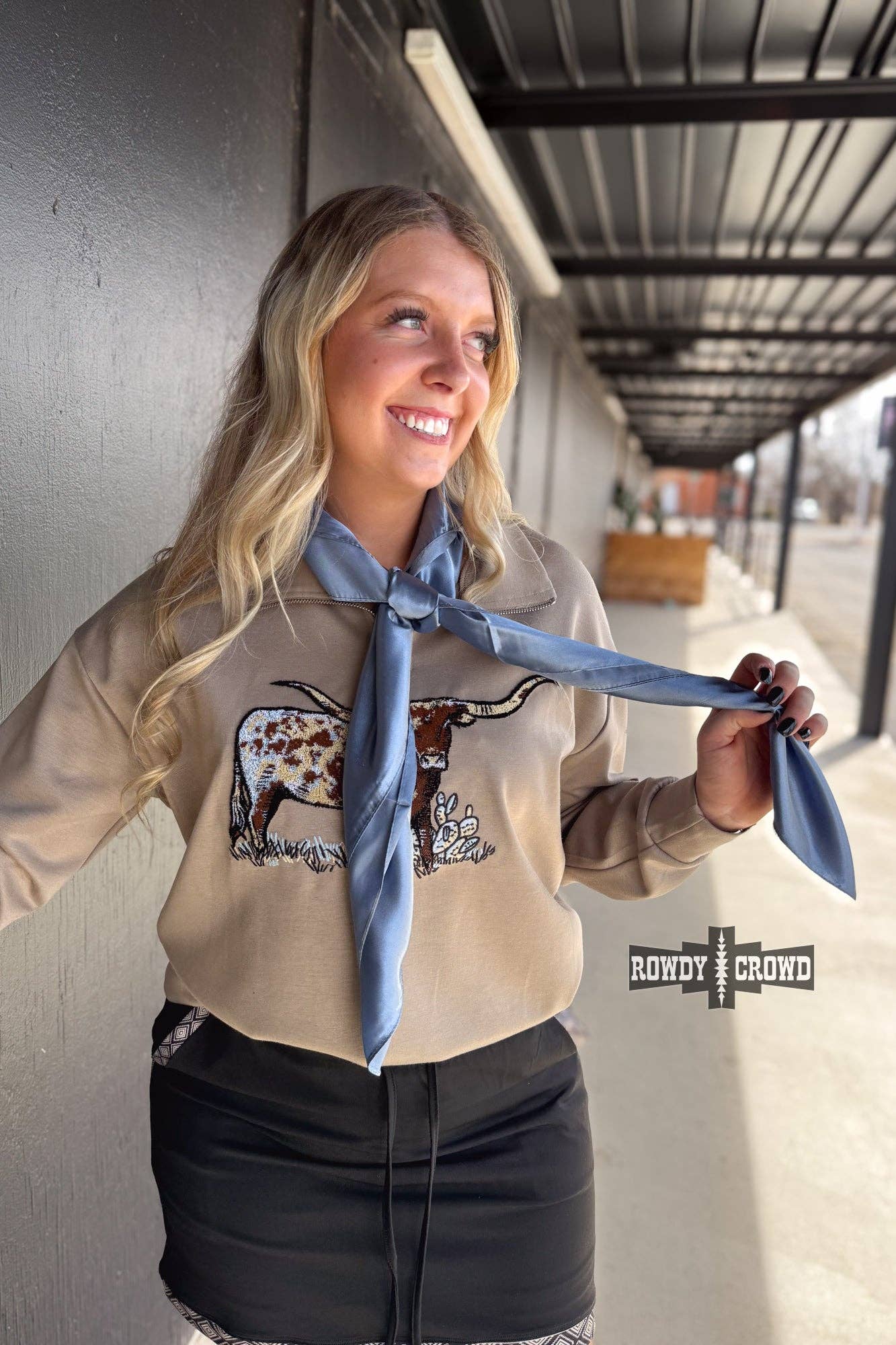 Rowdy Crowd Clothing - Wynonna Wild Rags/ Scarves - Red