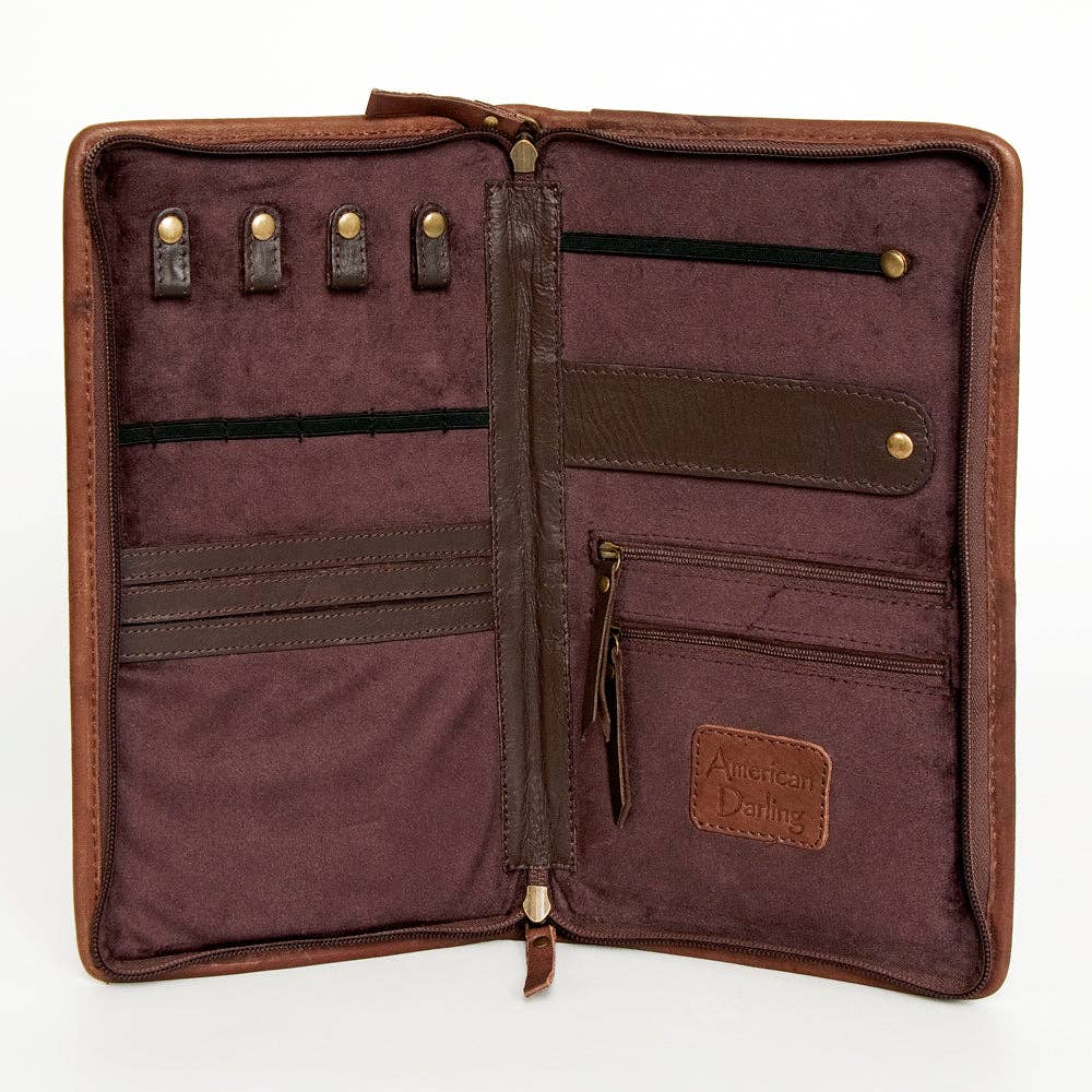 American Darling Jewelry Case Genuine Western Leather Women Bag - ADBGA246E