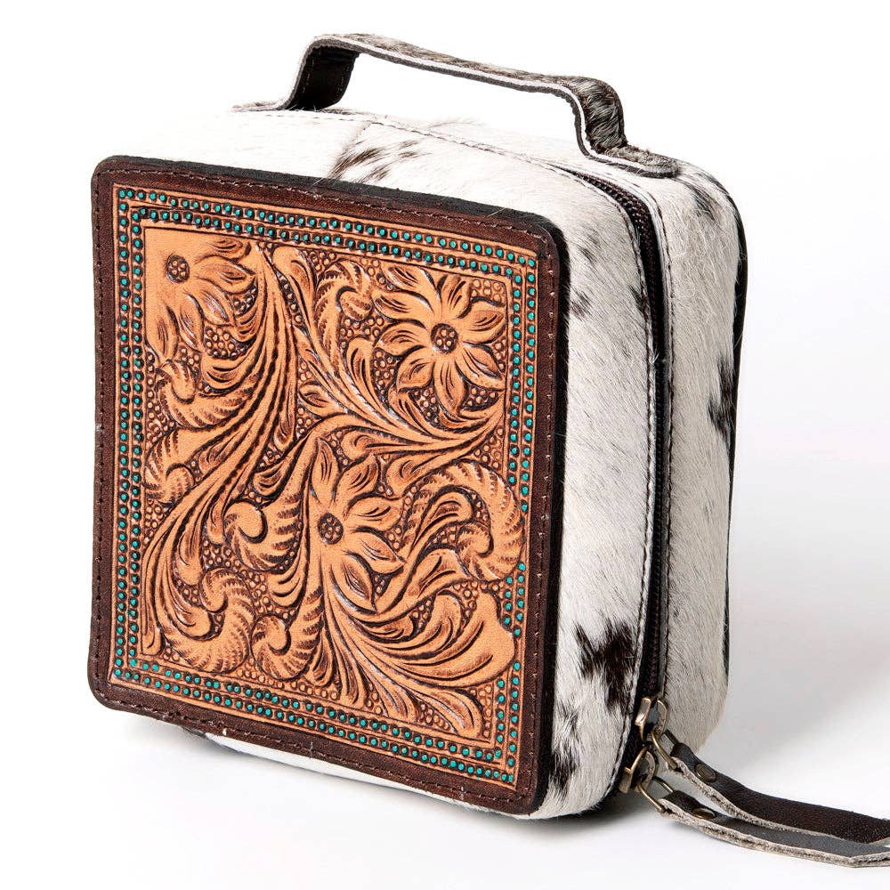 LS Western - LC-ADBGA311 Jewelry Case Genuine Western Leather Women Bag - ADBGA311C