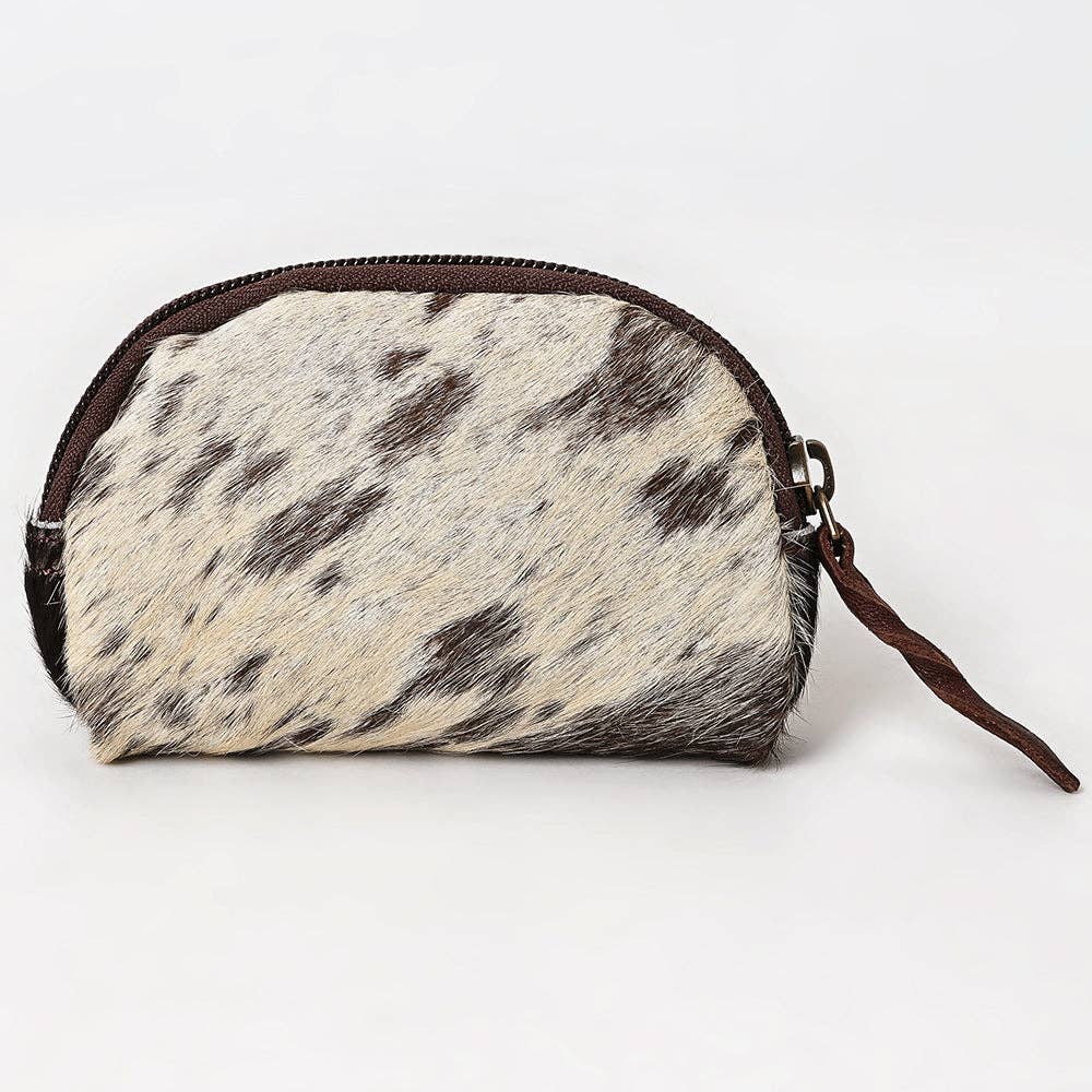 LS Western - ADBG444 Coin Purse Hair On Genuine Western Leather Women Bag - ADBG444BKW