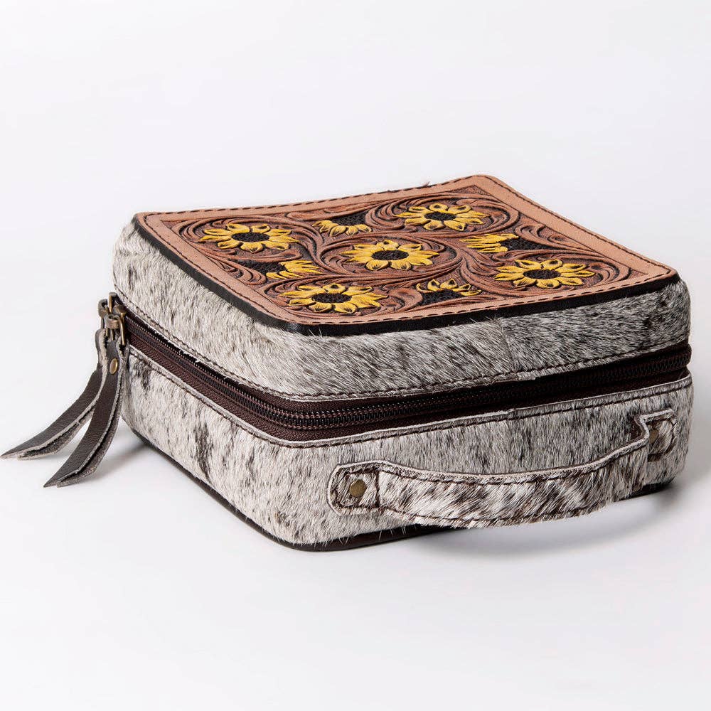 LS Western - LC-ADBGA311 Jewelry Case Genuine Western Leather Women Bag - ADBGA311C