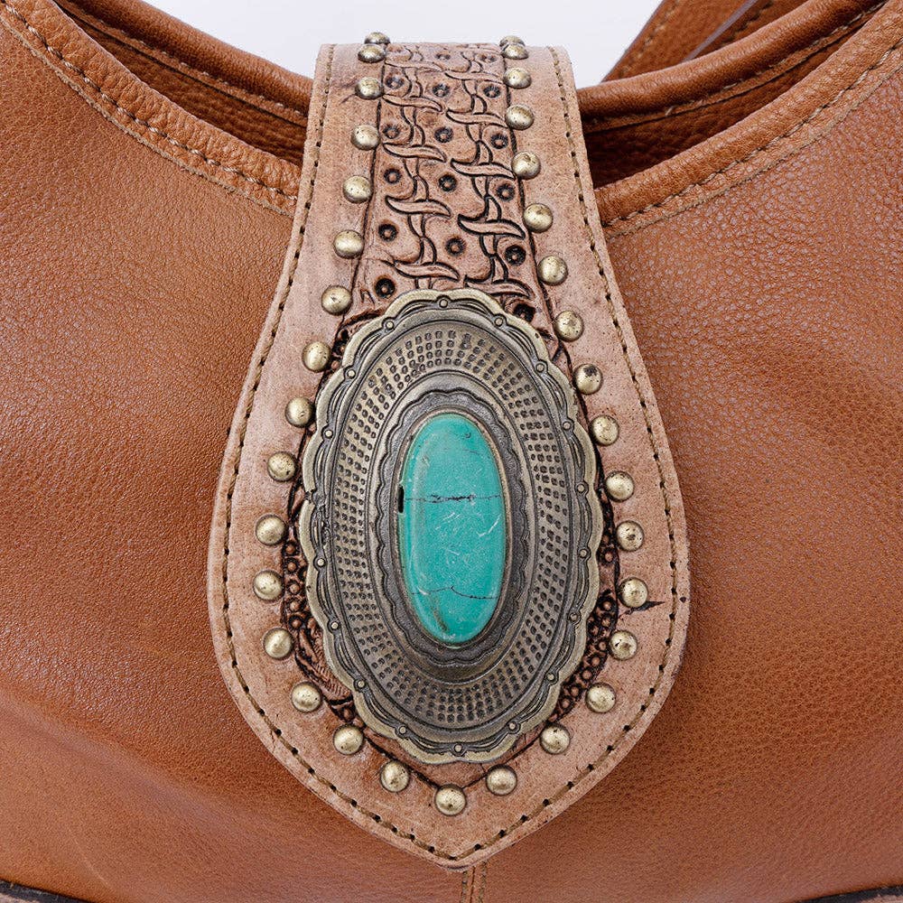 LS Western - ADBGI222 Hobo Genuine Western Leather Women Bag - ADBGI222C