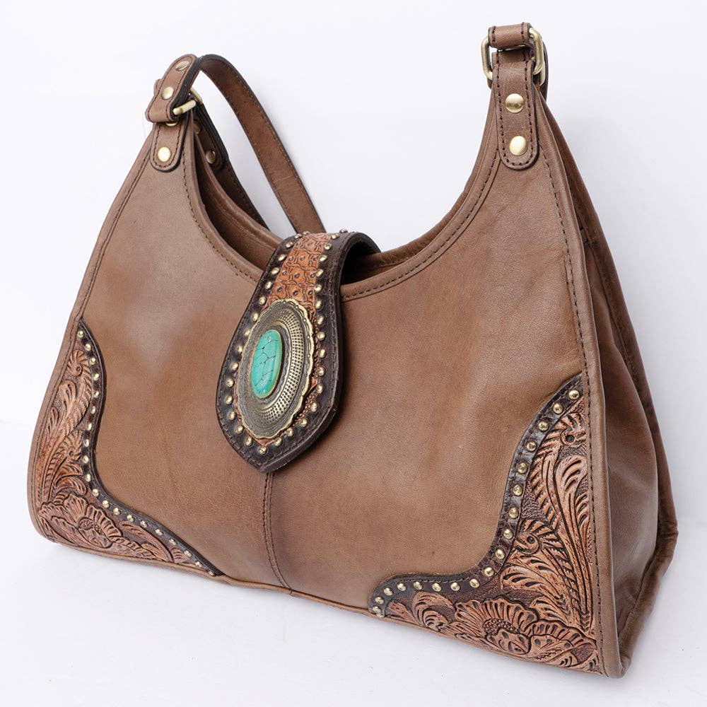 LS Western - ADBGI222 Hobo Genuine Western Leather Women Bag - ADBGI222C