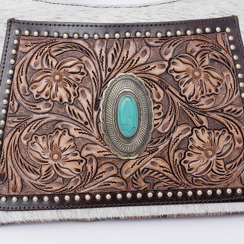 LS Western - ADBGI224 Hobo Hair On Genuine Western Leather Women Bag - ADBGI224A