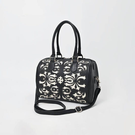ADBGM897 Western Floral Overlay Leather Speedy Bag - American Darling