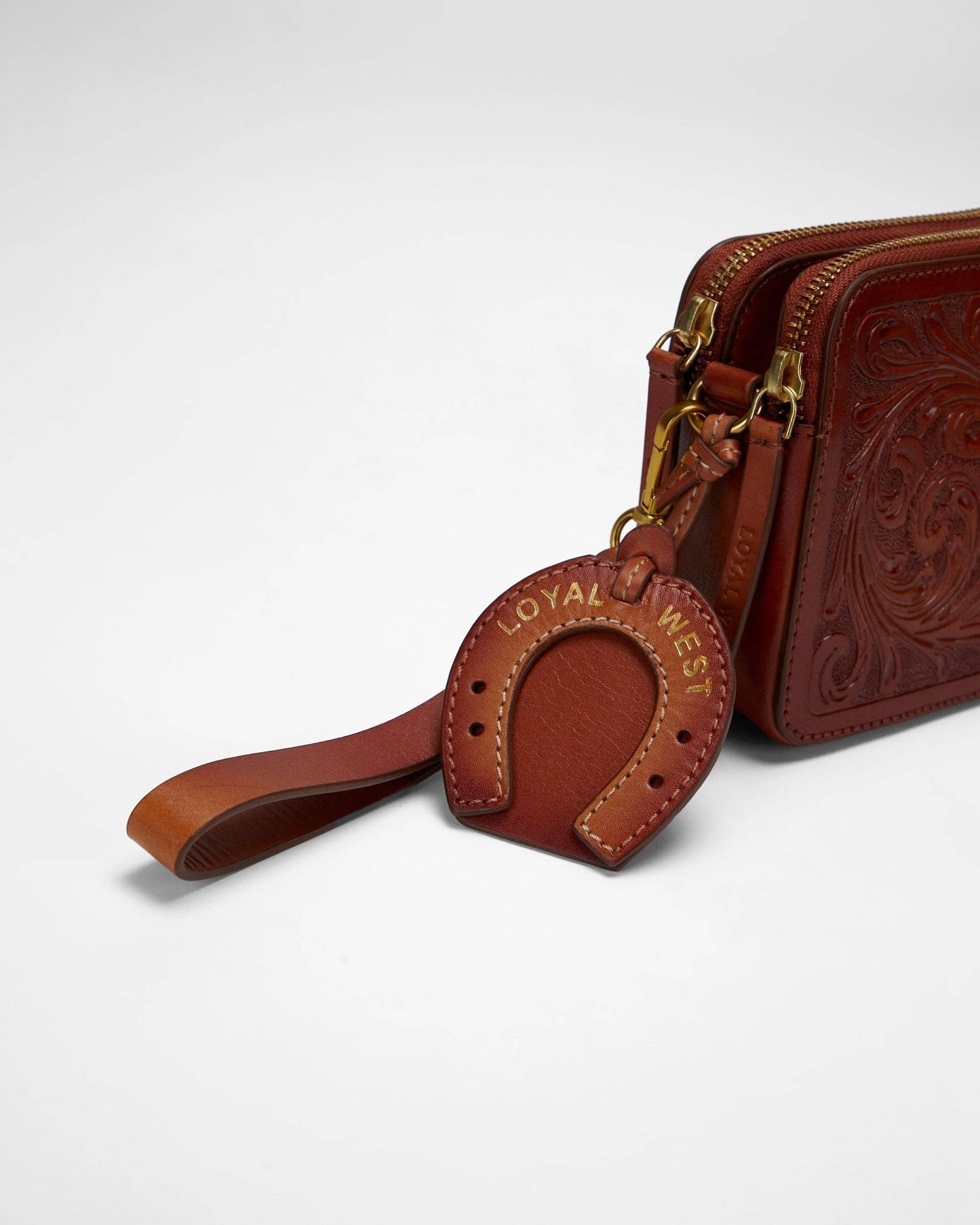 Loyal West - Shell Mini Purse In Handtooled Leather