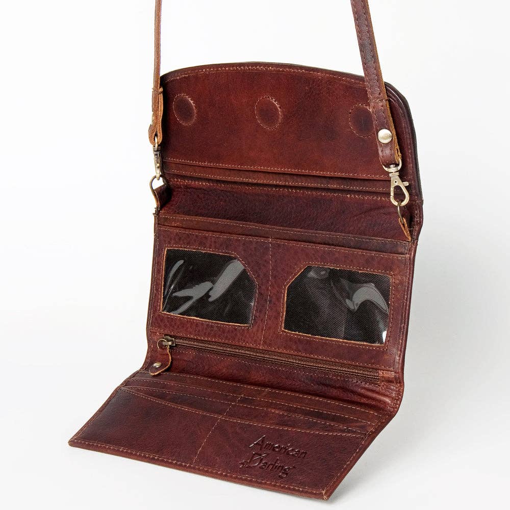 LS Western - ADBGM112 Crossbody Genuine Western Leather Women Bag Jacey - ADBGM112I