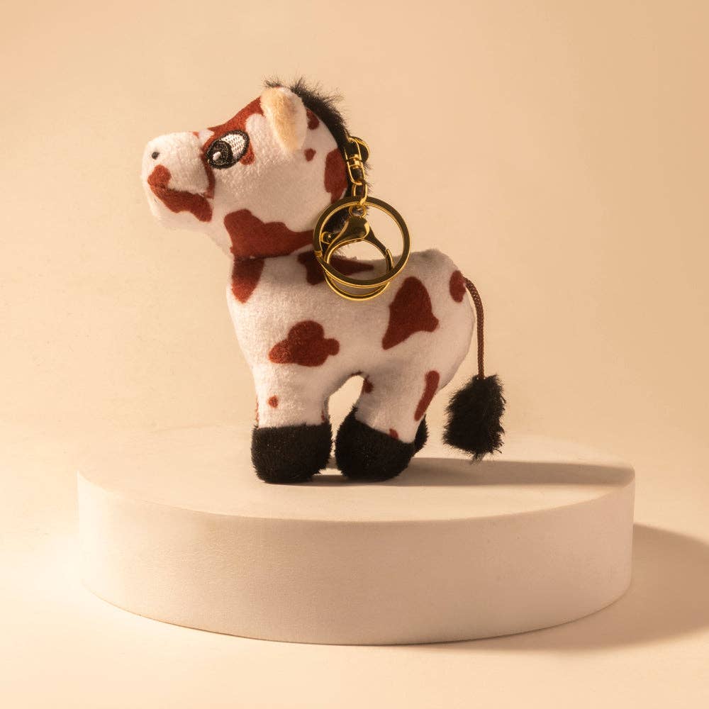 Myra Bag - Little Pinto Bag Charm in Ivory Spot - Ivory Spot