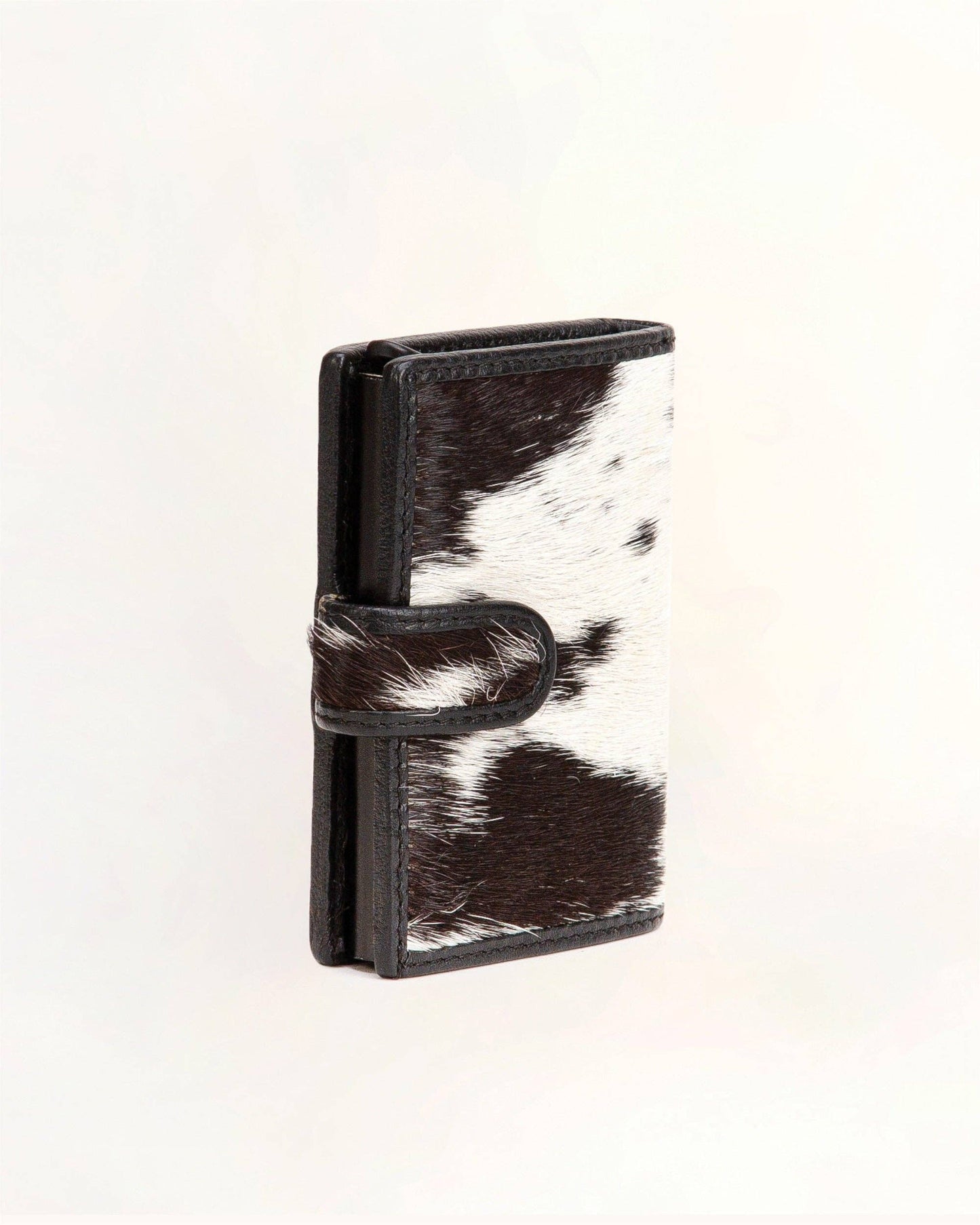 Loyal West - My Prairie Credit Card Holder - Nan / BLACK AND WHITE COWHIDE