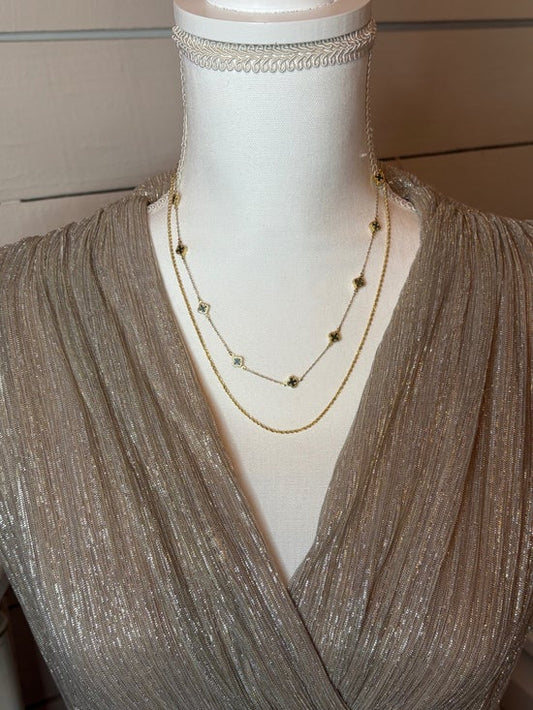 10K Gold Layered Necklace Set