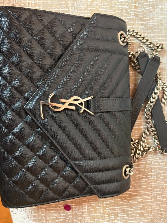 Yves Saint Laurent Envelope Mix Embossed Medium Chain Bag