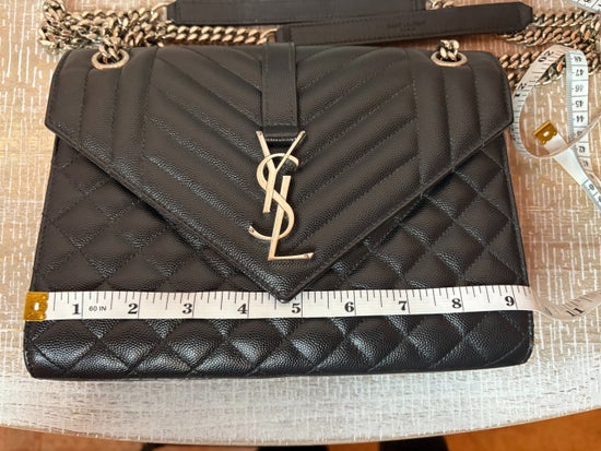 Yves Saint Laurent Envelope Mix Embossed Medium Chain Bag